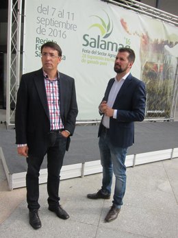 Luis Tudanca (derecha) junto a Fernando Pablos 