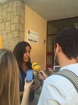 Begoña Villacís en su visita