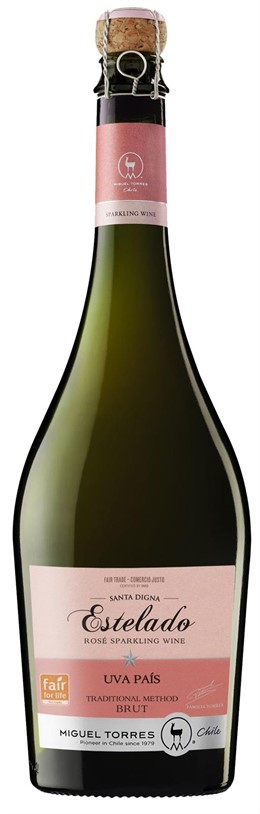 Ejemplar de la botella del Estelado Rosé de Miguel Torres Chile