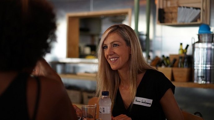 La presentadora de Verd primera de BTV, Míriam Santamaria