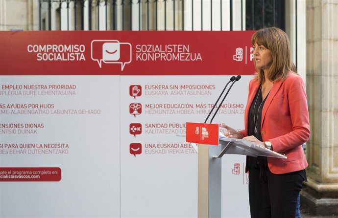 La candidata a lehendakari del PSE, Idoia Mendia