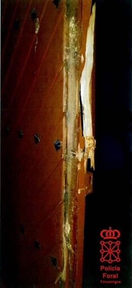 Puerta forzada.