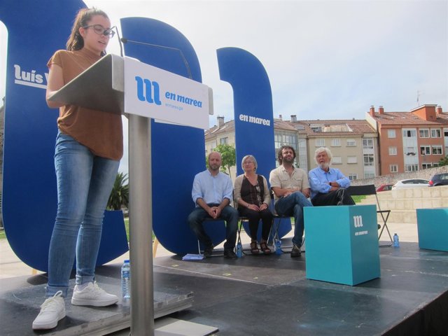 Mitin de En Marea en O Carballiño (Ourense)