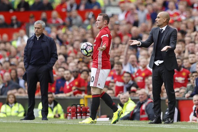 Pep Guardiola José Mourinho Rooney Manchester United City