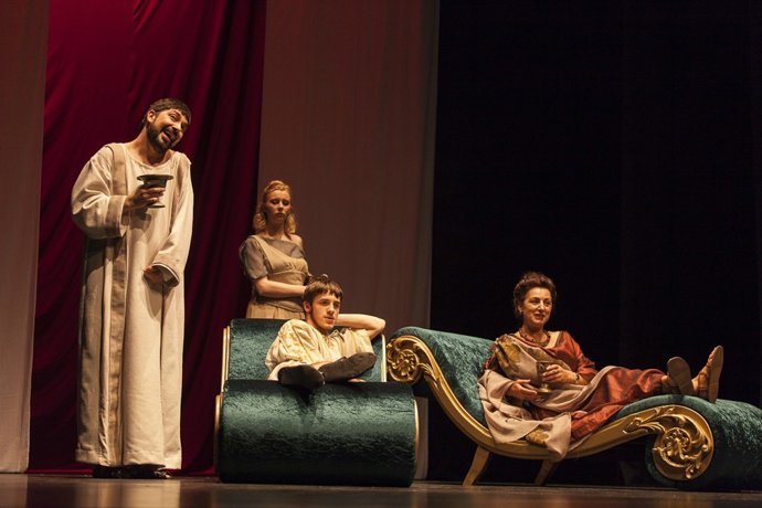 LA FELGUERA, LANGREO. EXTRENO DE LA OBRA YO CLAUDIO, DE TEATRO KUMEN, EN EL NUEV