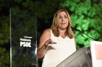 Susana Díaz asegura que no permitirá que Rajoy y Montoro "chantajeen" a Andalucía