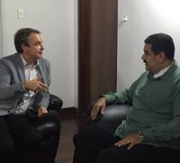 Zapatero se reúne con Maduro en el marco de las tareas de mediación entre Gobierno y oposición