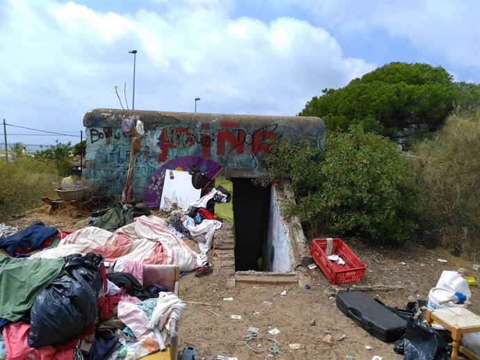 Bunker en la Avenida de los Conquistadores de Mazagón