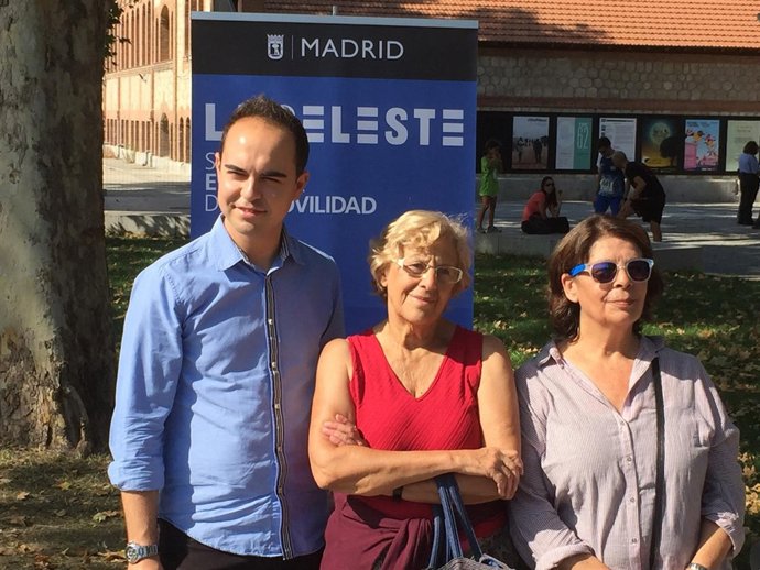 La alcaldesa de Madrid en la presentación de La Celeste