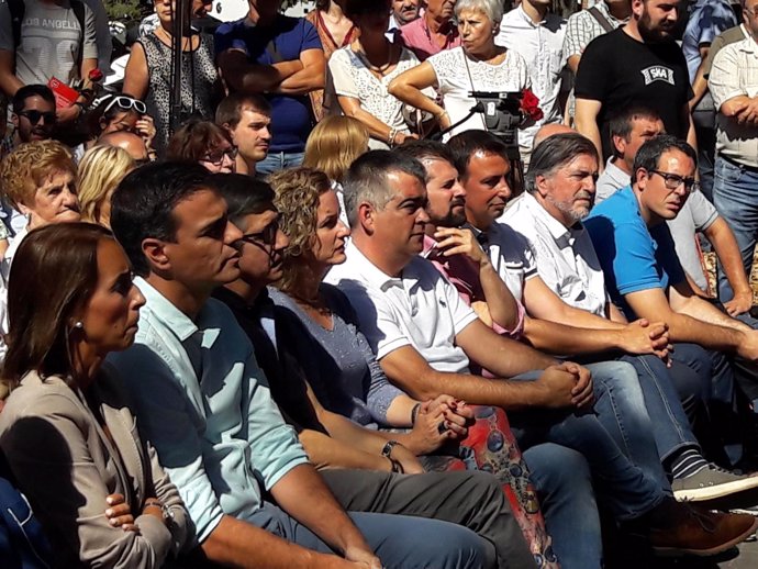 Tudanca en el acto central de la campaña electoral vasca