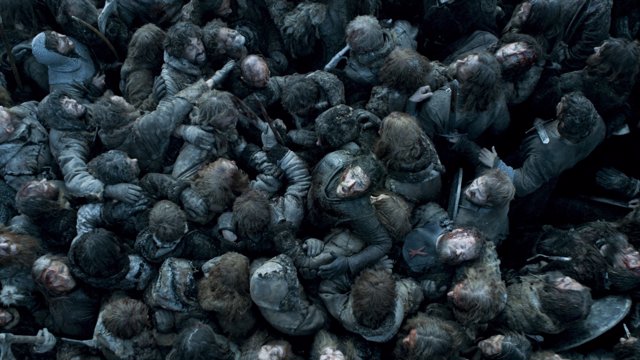 Jon Snow en una escena de la Batalla de los Bastardos de Juego de tronos