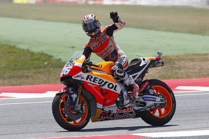 Dani Pedrosa durante el GP de Catalunya