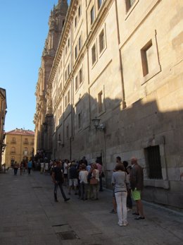 Acceso en la jornada de puertas abiertas de Salamanca a la Scala Coeli.