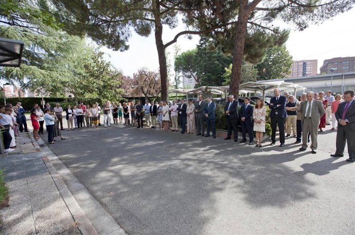 El presidente de Renfe en el minuto de silencio 