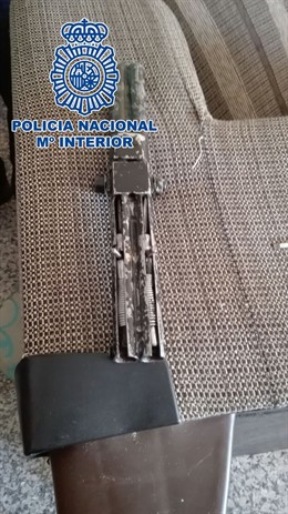 Arma casera intervenida