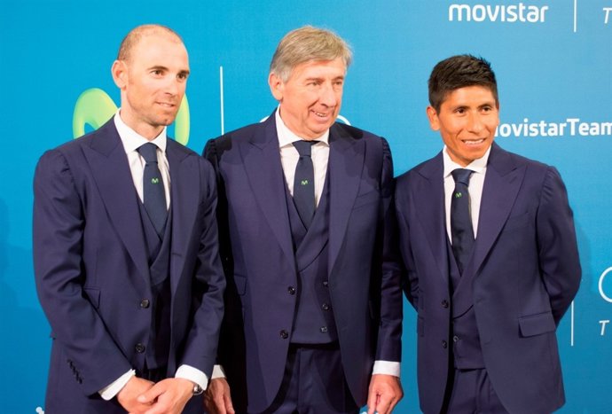 Alejandro Valverde, Eusebio Unzué y Nairo Quintana