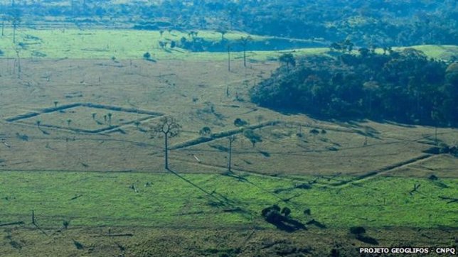 Restos arqueológicos en el Amazonas