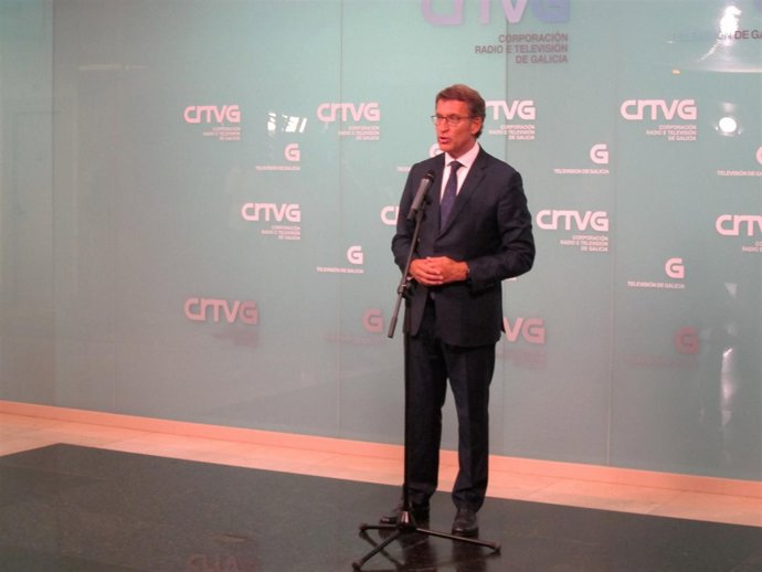 Feijóo después del debate electoral de la CRTVG 25S