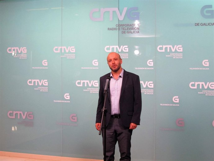 Luís Villares, candidato de En Marea, tras el debate electoral