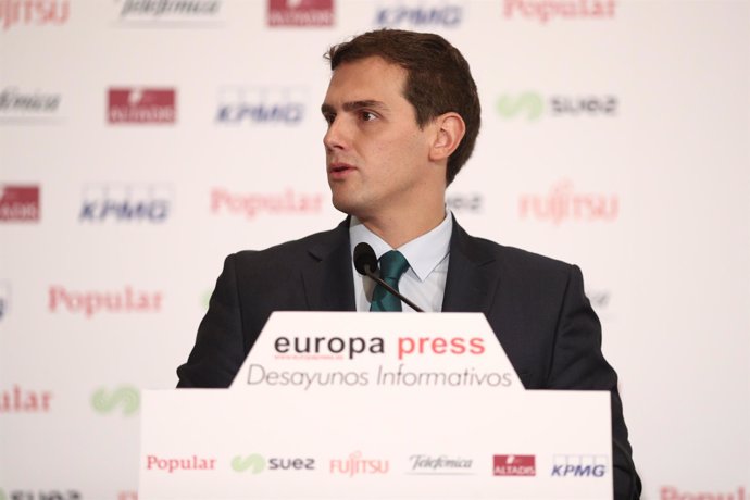 Albert Rivera en el Desayuno Informativo de Europa Press