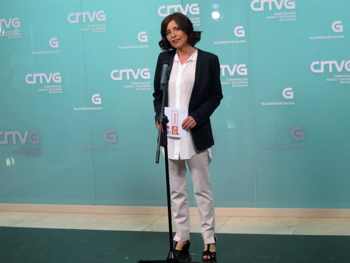 Cristina Losada, candidata de Ciudadanos, tras el debate del CRTVG