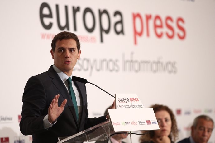 Albert Rivera en el Desayuno Informativo de Europa Press