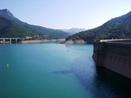 Estado del embalse de la Baells a 13 de septiembre.