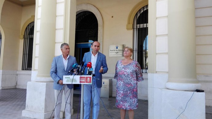 Francisco Conejo, con Paulino Plata y Maria Carmen Moreno
