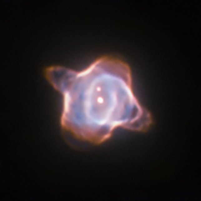 This image of the Stingray nebula, a planetary nebula 2700 light-years from Eart