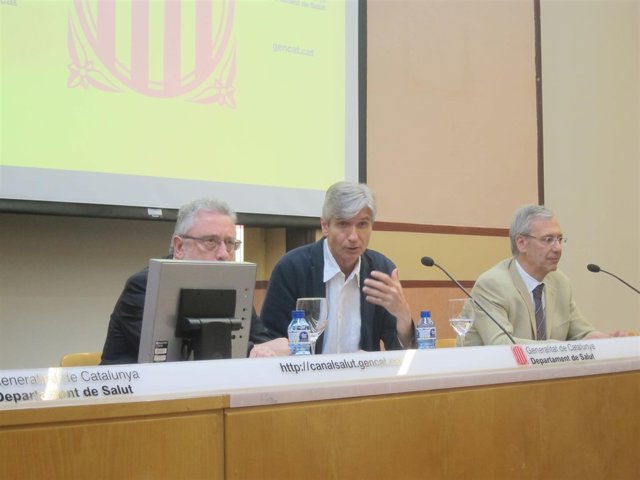 J.Guix (Salut Pública), J.M.Argimon (CatSalut) y C.Rodrigo (Hosp.Vall d'Hebron)