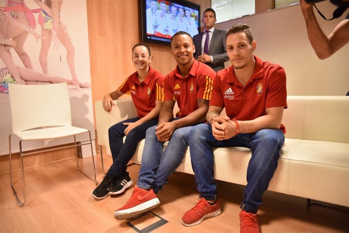 Ray Zapata en un acto en el CSD