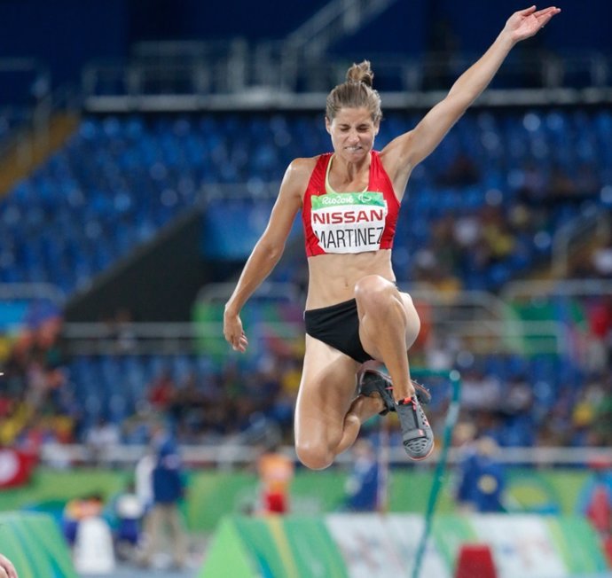 Sara Martínez en la longitud de los Juegos Paralímpicos de Río 2016