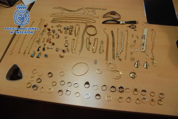 Imagen de las joyas intervenidas