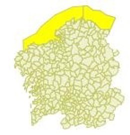 Aviso amarillo por olas en Galicia el jueves 15 de septiembre.