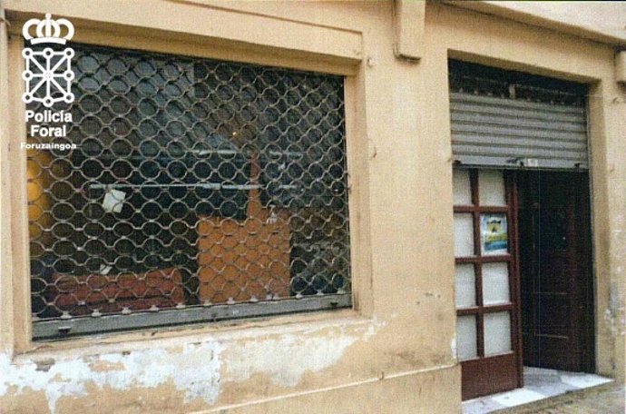 Exterior del lugar donde se produjo la pelea.