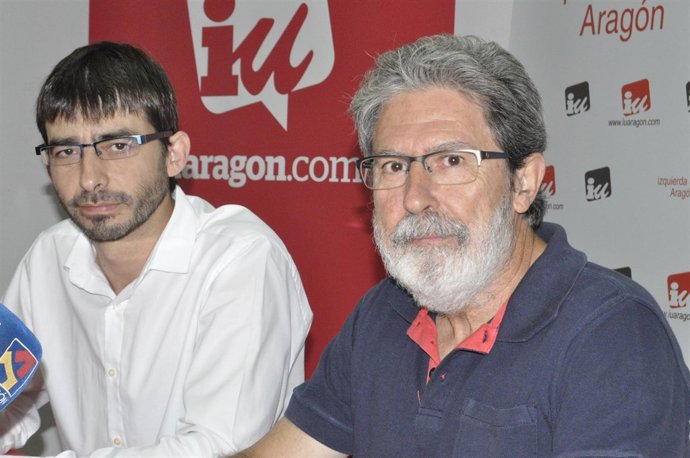 Adolfo Barrena y Álvaro Sanz (IU-Aragón).