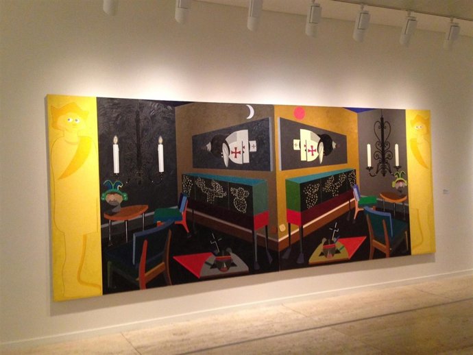 Una de las obras en la exposición  de los fondos de Abanca