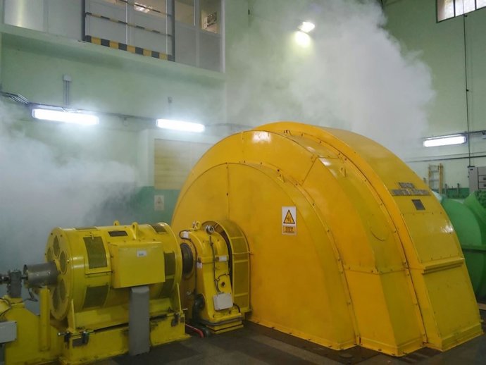 Simulacro de Endesa en la central de Toran.