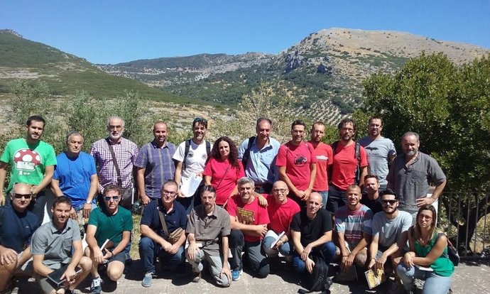 Un grupo de participantes durante la actividad