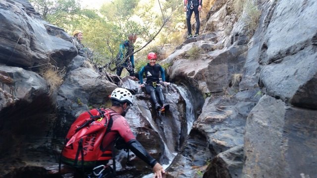 El paraje 'El Pantalón' de Bayárcal es el mejor para el barranquismo.
