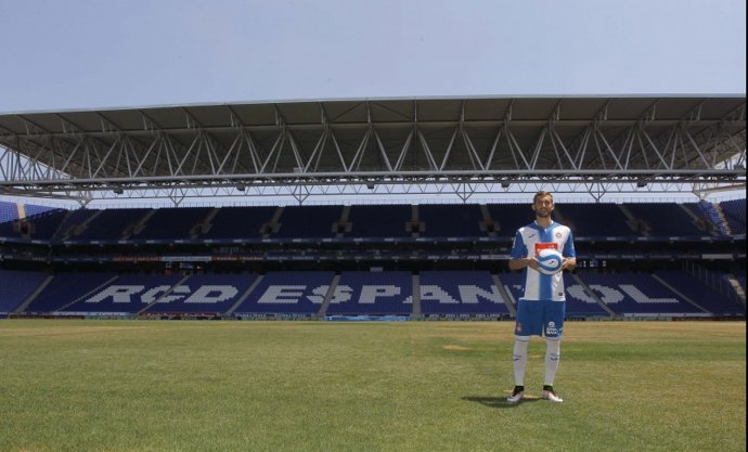 Leo Baptistao, presentado en el Espanyol
