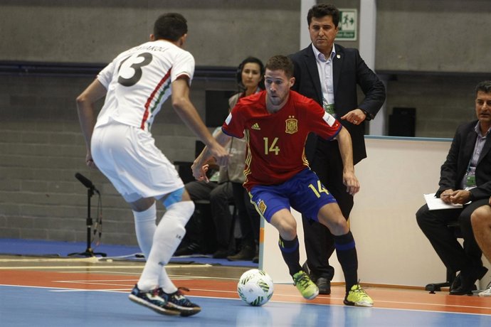 Raúl Campos en el España - Irán de fútbol sala