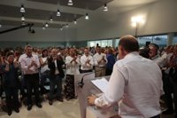 Caballero ignora en su discurso a Leiceaga y asegura que Vigo "volverá a detener a Feijóo"