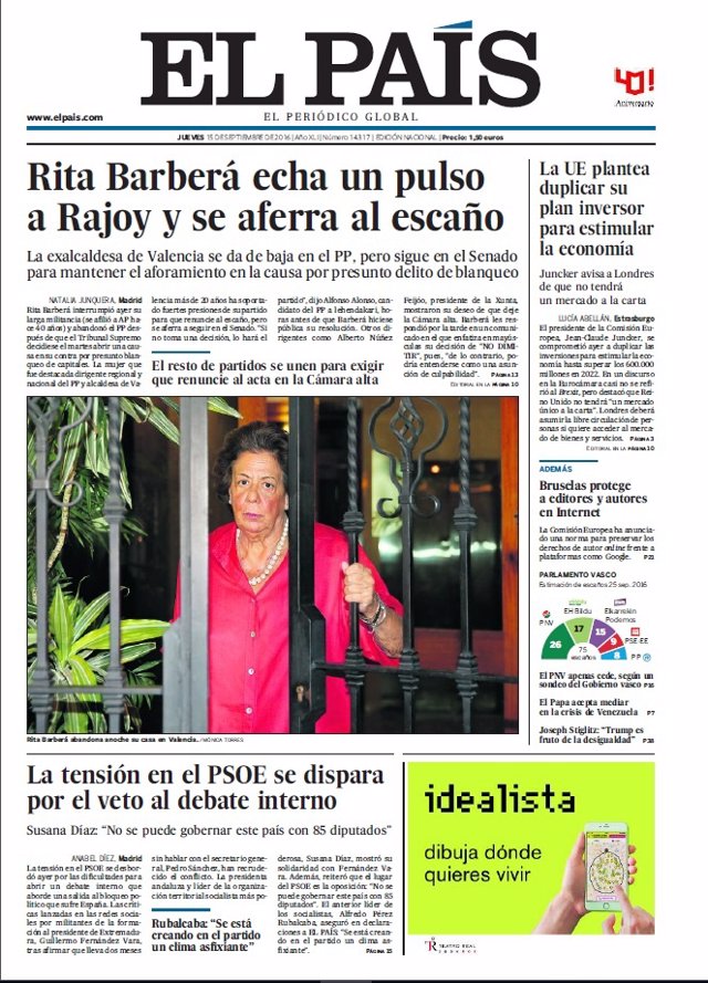 Portada El País