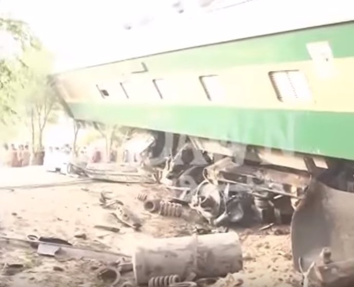 Accidente de tren en Pakistán