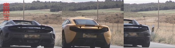 McLarens detectados superando el límite de velocidad.