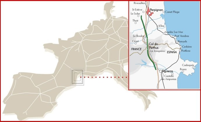 AVE Barcelona-Figueres-Perpignan