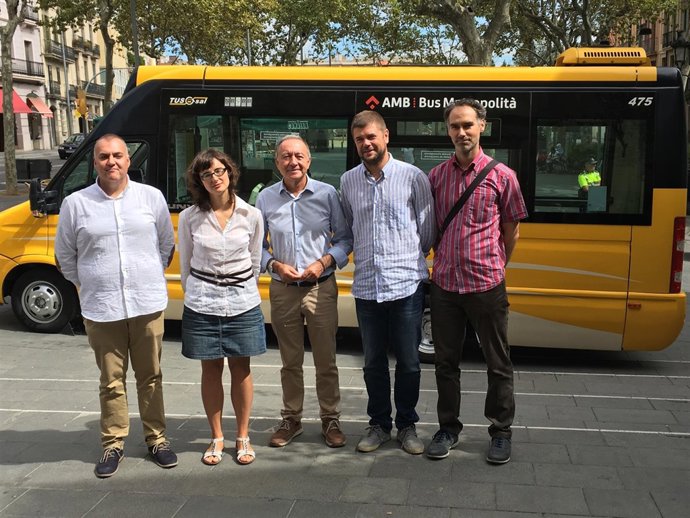 Mercedes Vidal, Antoni Poveda y el asesor técnico del distrito Jaume Llansó
