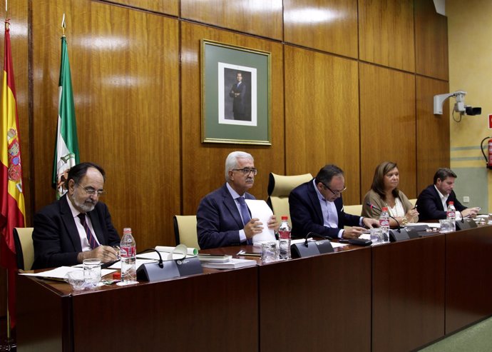 Comparecencia del vicepresidente andaluz, Manuel Jiménez Barrios, en comisión