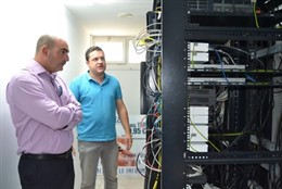 El alcalde de Alcañiz ha visitado un centro de la compañía 